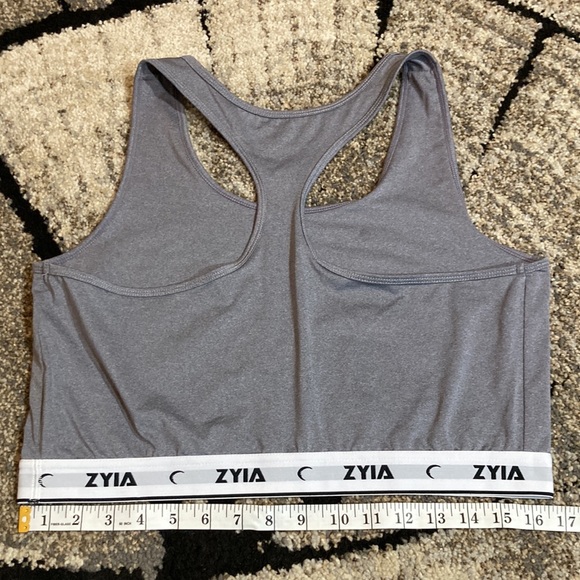 💙Zyia Active Grey Racerback Sports Bra - Picture 5 of 7